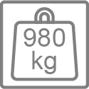 Tragfähigkeit bis 980 kg