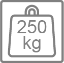 Capacity up to: 250 kg